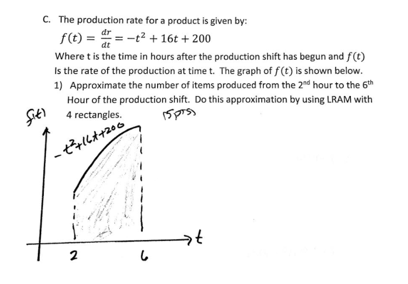 Production Rates Calculations Solved C. The production rate for a product is given by: | Chegg.com
