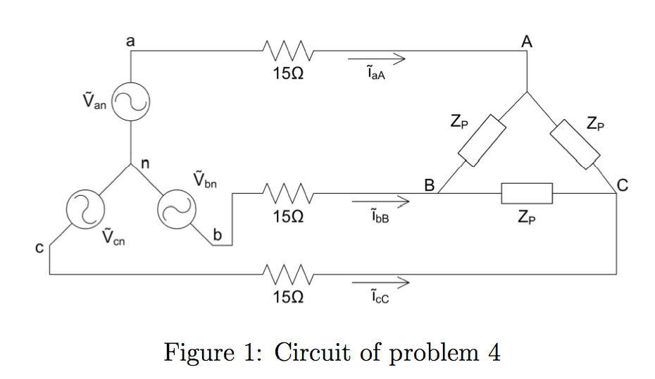 Solved In the circuit shown in Figure 1, Van = 12,000 + j0 V | Chegg.com