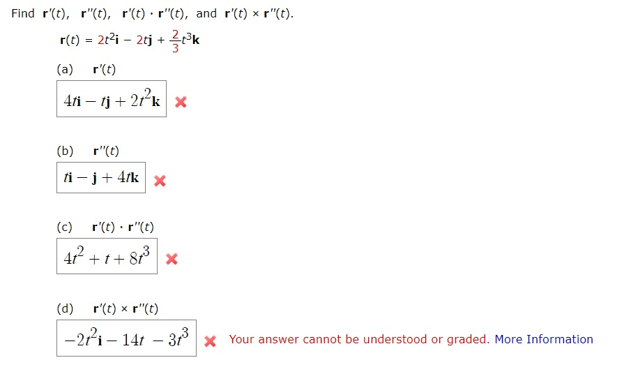 Solved Find R'(t), R''(t), R'(t) · R''(t), And R'(t) × | Chegg.com