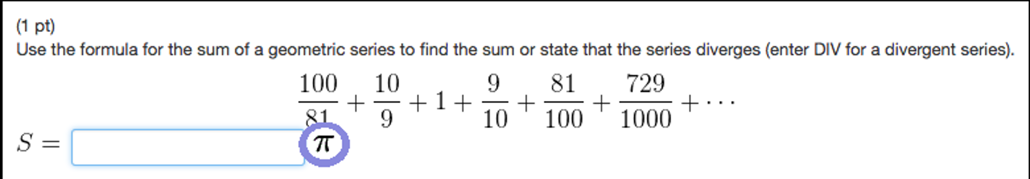 Solved Use the formula for the sum of a geometric series to | Chegg.com