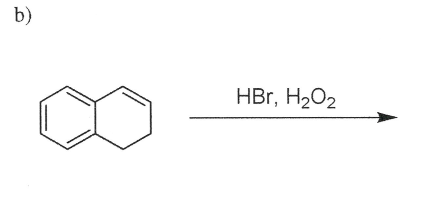 Solved B) HBr, H202 | Chegg.com