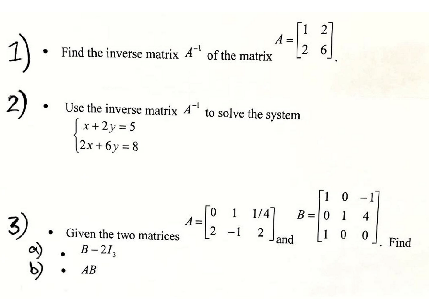 inverse matrix