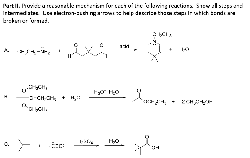 Solved Provide A Reasonable Mechanism For Each Of The | Chegg.com