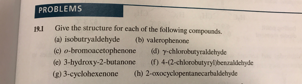 Solved Give the structure for each of the following | Chegg.com