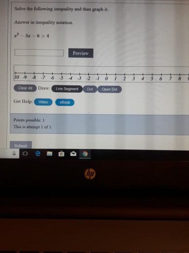 Solved Solve the following inequality and then graph it. | Chegg.com