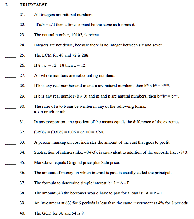 integers