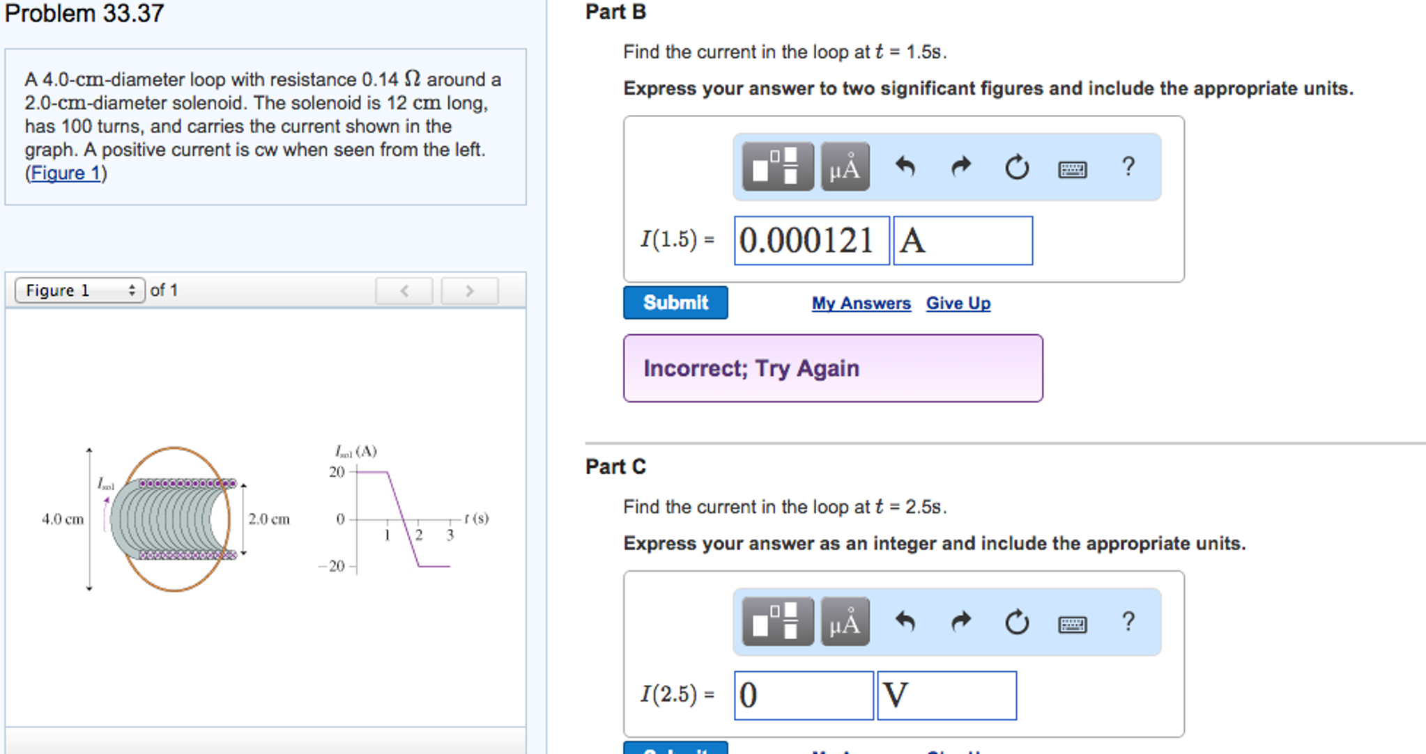 Solved A 4.0cmdiameter loop with resistance 0.14 ohm