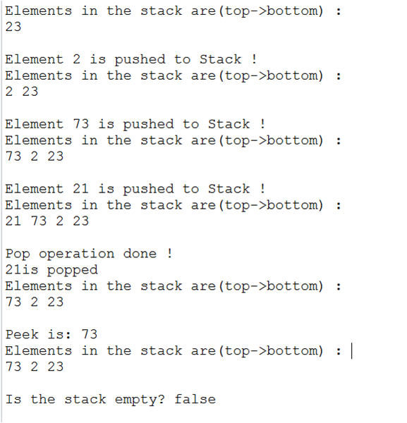 Solved Develop a Stack.java: •a class named Stack •Within | Chegg.com