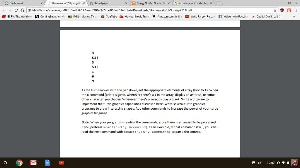 Solved × \ E Chegg Study L Guided S: Dashboard C X Y | Chegg.com