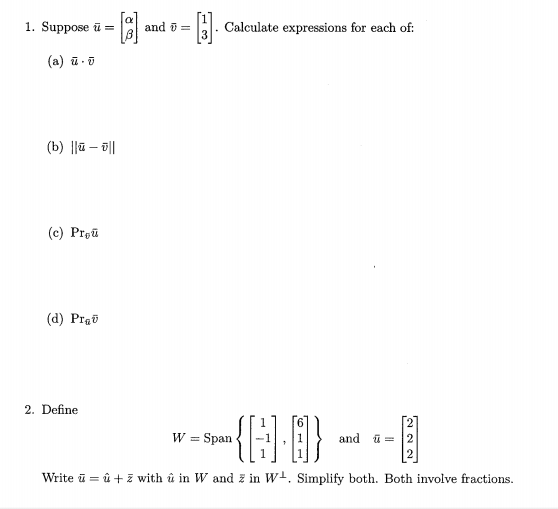 Solved This Is My Review Guide For My Linear Algebra Final | Chegg.com