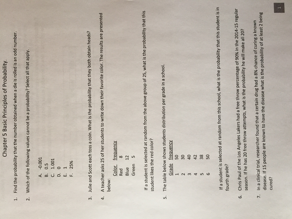 Solved Find the probability that the number obtained when a | Chegg.com