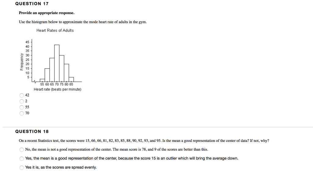 Solved Use the histogram below to approximate the mode heart | Chegg.com