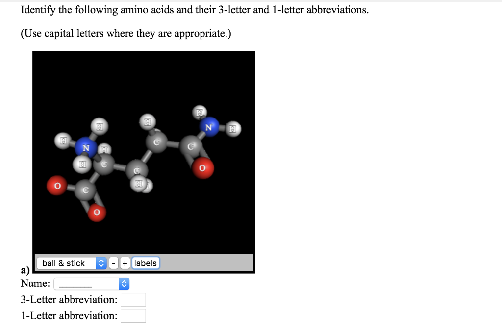 convert 3 letter amino acid code to 1 letter