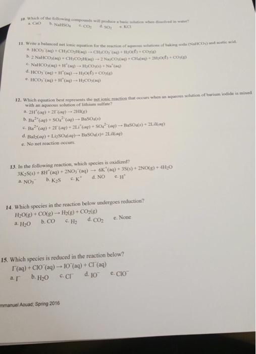 Solved 1e. Which of the following compounds will produce a | Chegg.com