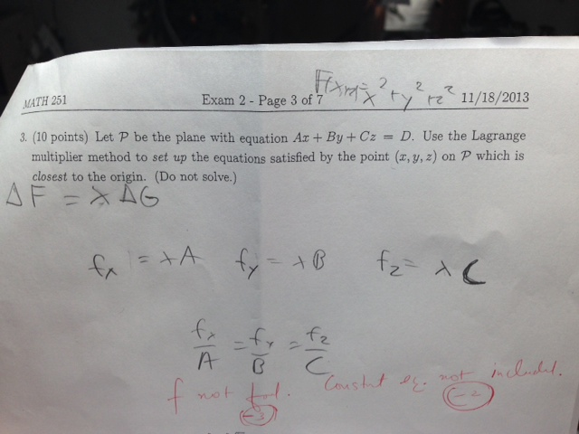 Solved Let P Be The Plane With Equation Ax + By + Cz = D. | Chegg.com