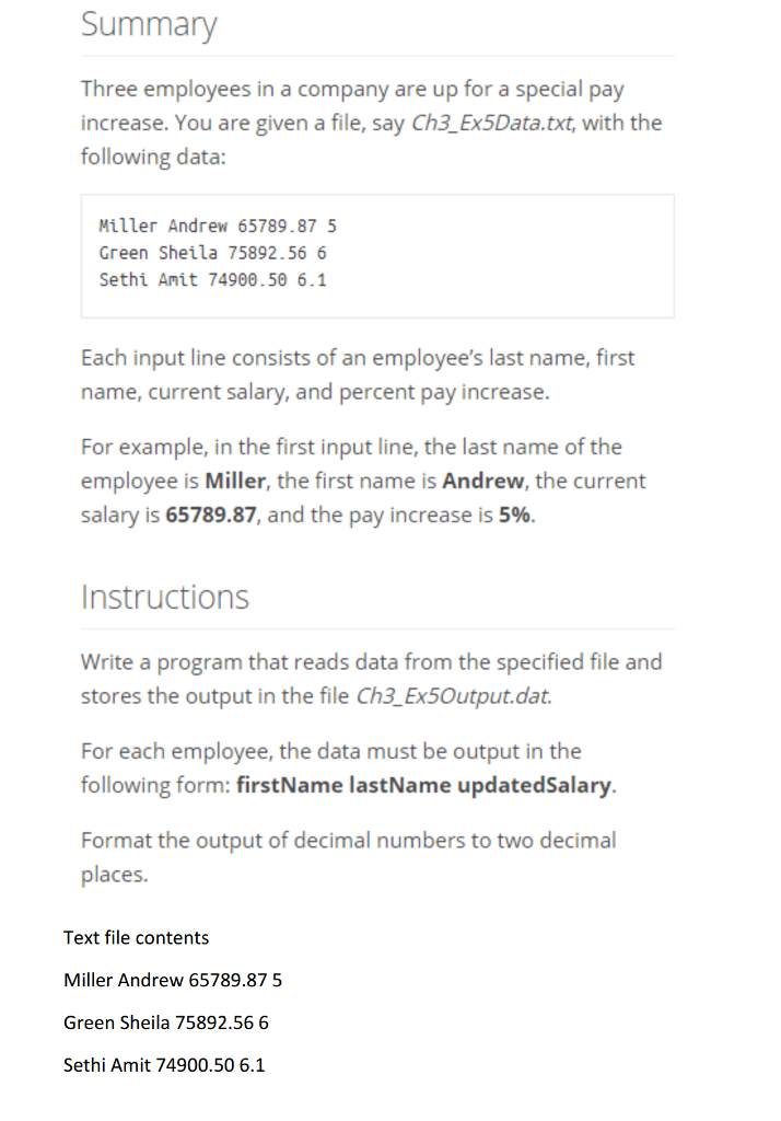 Solved Summary Three employees in a company are up for a