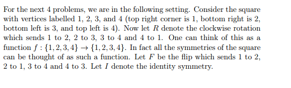 Solved For the next 4 problems, we are in the following | Chegg.com
