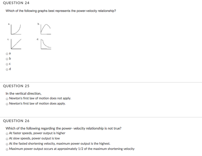 Solved Which of the following graphs best represents the | Chegg.com