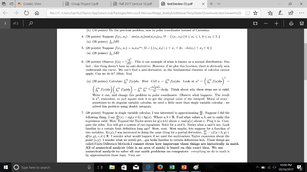 Solved | Grades: View Group Project 2 pdf Fall 2017 Lecture | Chegg.com