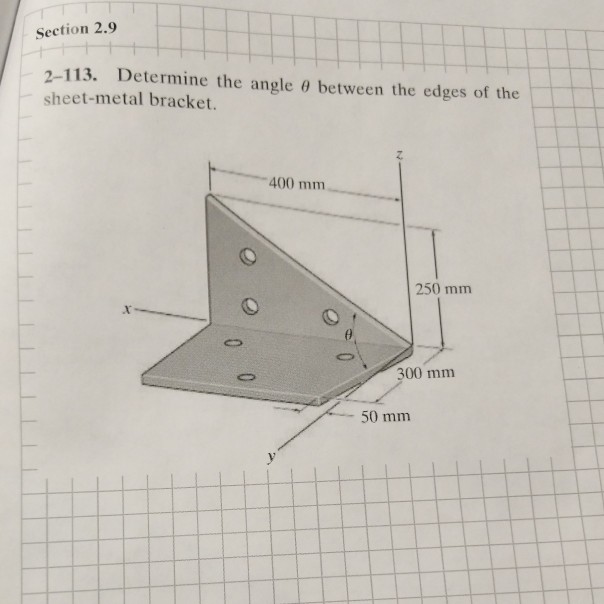 Solved: Section 2.9 2-113. Determine The Angle θ Between T... | Chegg.com