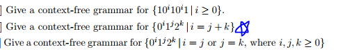 Solved Give a context-free grammar for 10 10120) Give a | Chegg.com