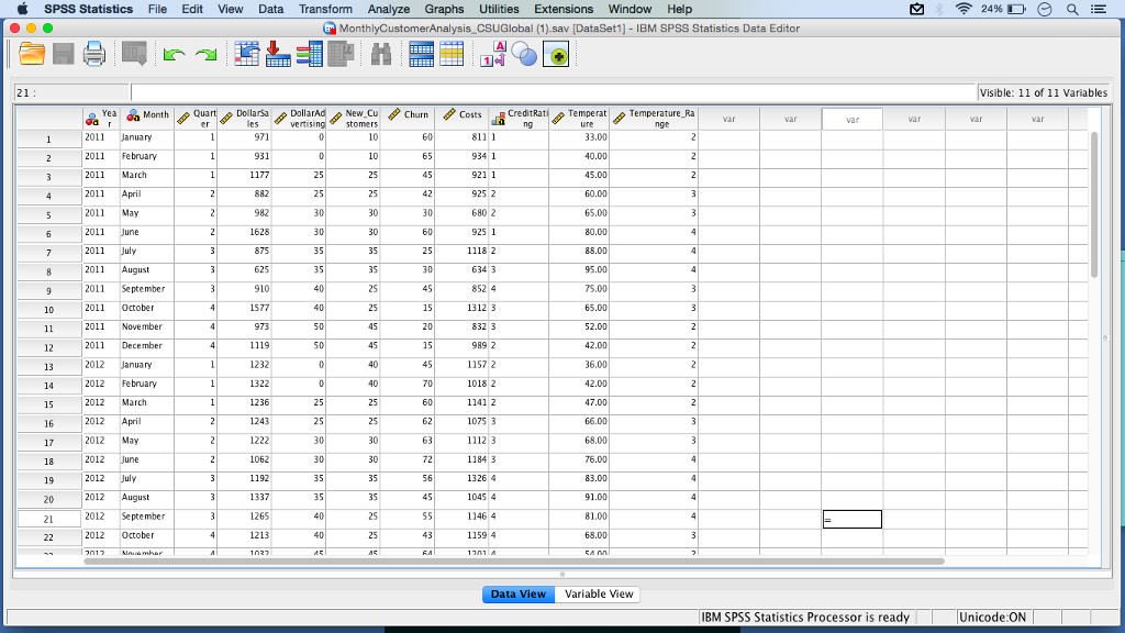 ibm spss statistics data editor