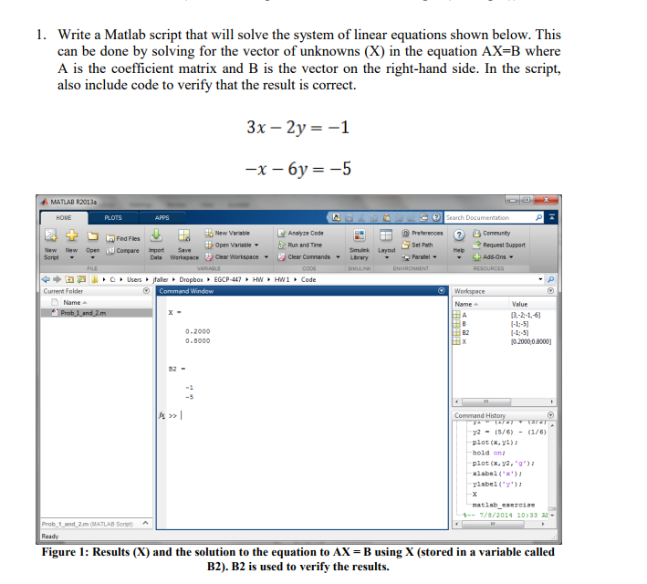 solving quadratic equations matlab