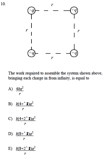 Solved The work required to assemble the system shown above, | Chegg.com