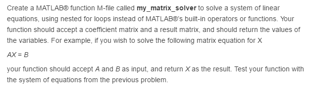 Solved Create a MATLAB function M-file called | Chegg.com