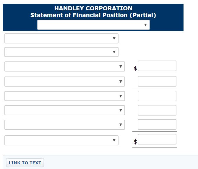 Solved Handley Corporation reported the following statement