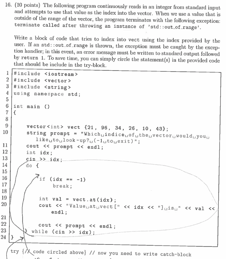 Solved 16. (10 Points) The Following Program Continuously | Chegg.com