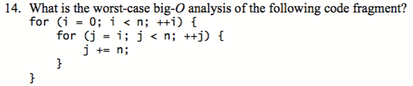 Solved 14. What Is The Worst-case Big-O Analysis Of The | Chegg.com