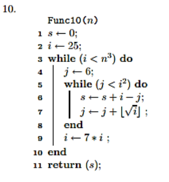 Solved Give the asymptotic running time of each the | Chegg.com