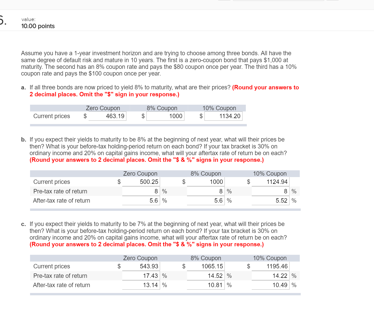 Solved Assume you have a 1year investment horizon and are