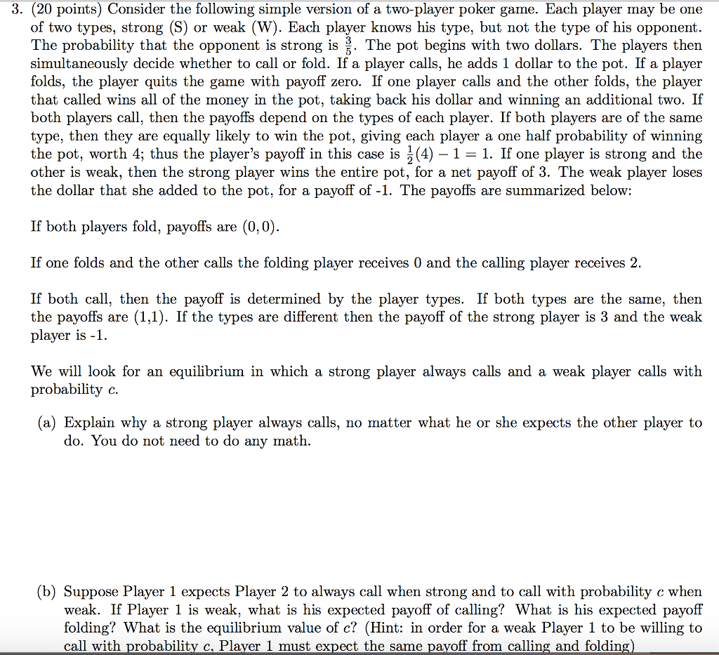 Solved 3 20 Points Consider The Following Simple Version Chegg