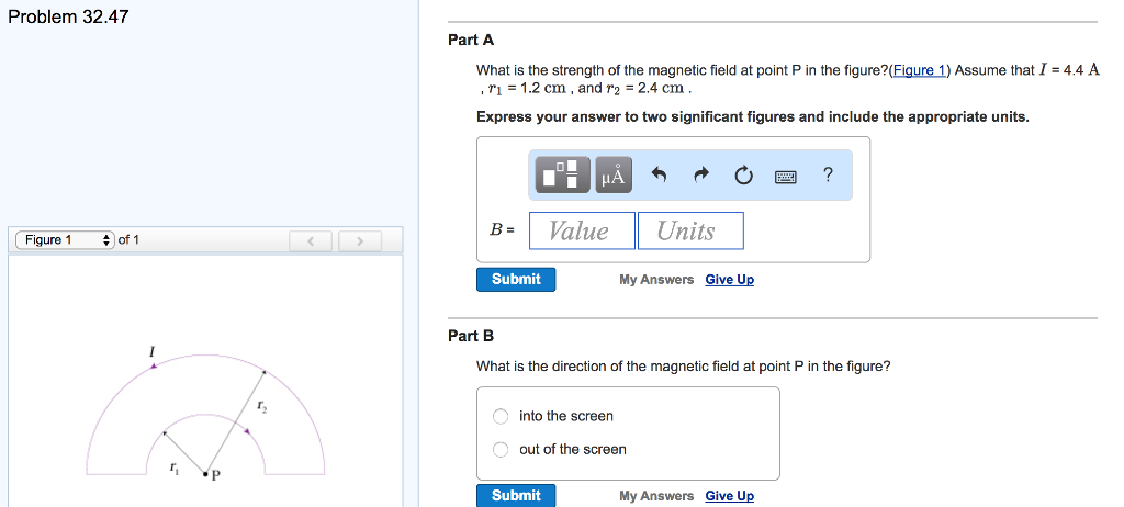 Solved What is the strength of the magnetic field at point | Chegg.com