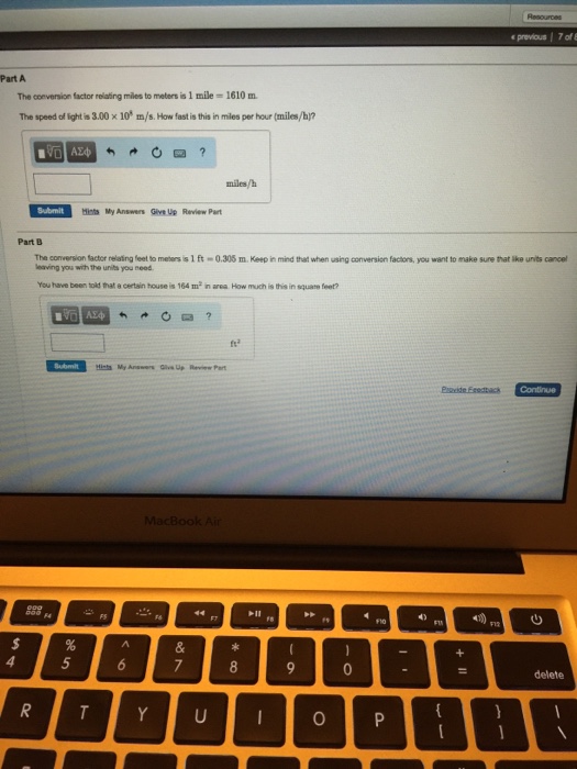 Solved The conversion factor relating miles to meters is 1