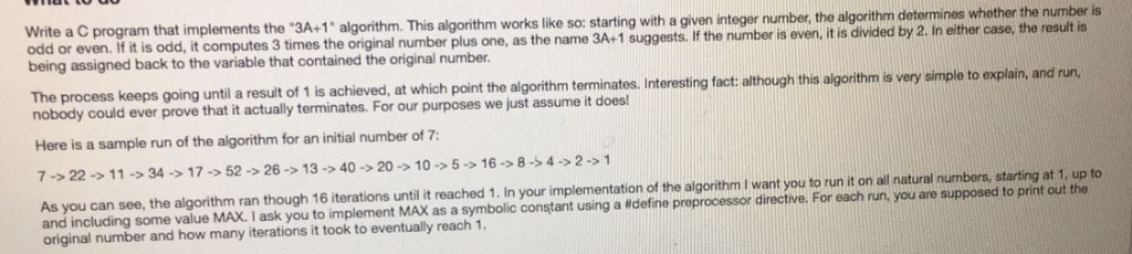 Solved te a C program that implements the 