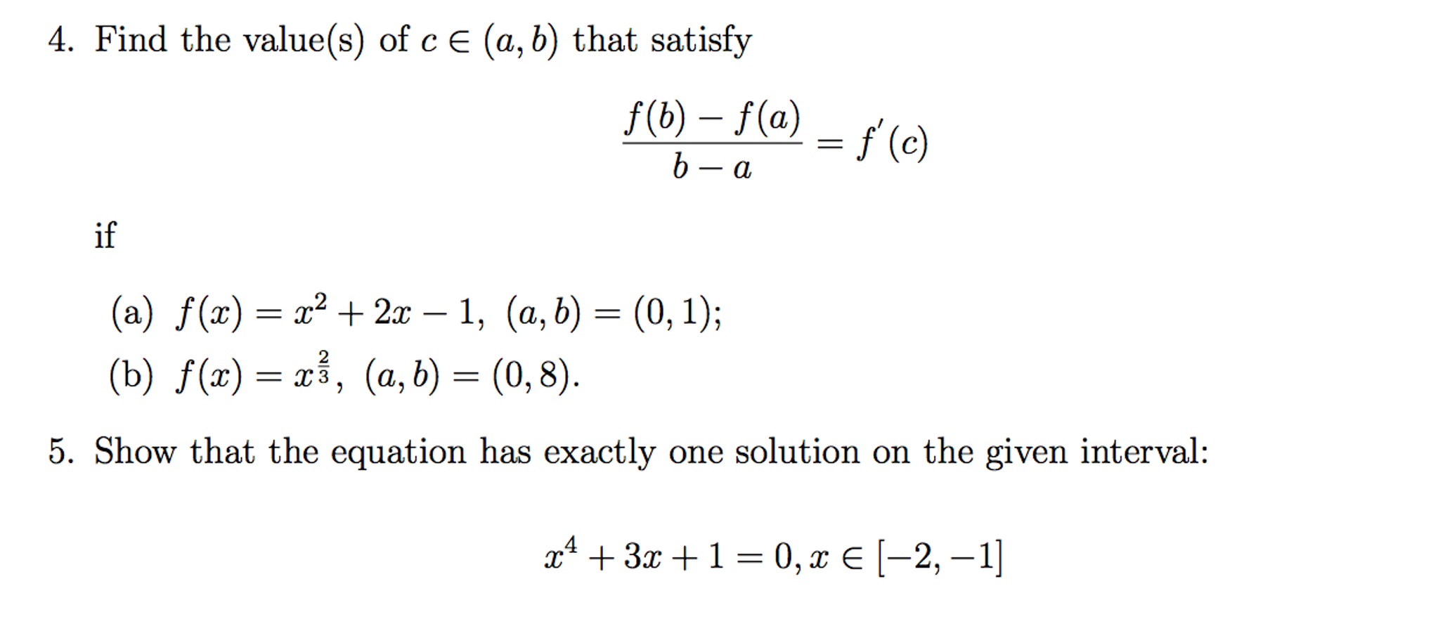 Solved I Got 4(a) But I Can't Figure Out 4b And 5 | Chegg.com