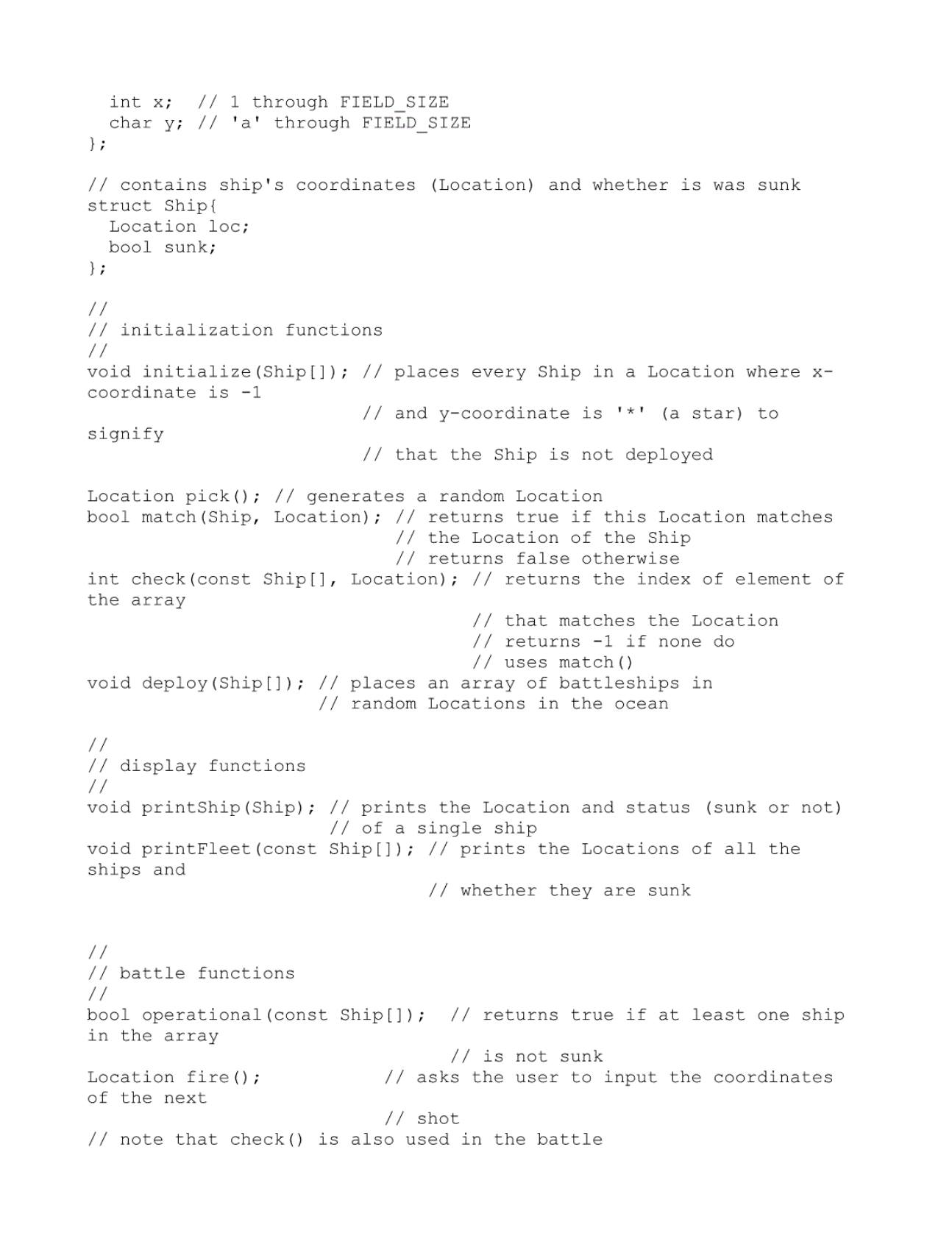 Solved Structures Introduction You are to program a | Chegg.com