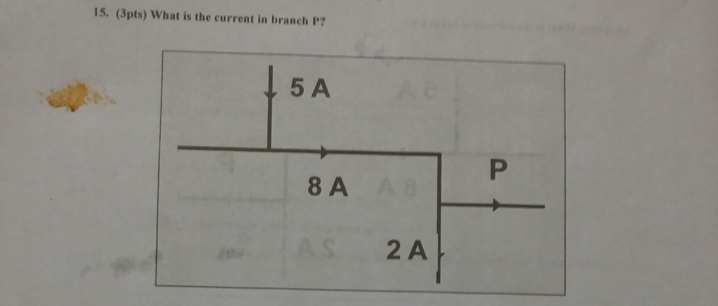 Solved What is the current in branch P? | Chegg.com