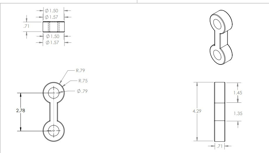 Solved For the slider crank, draw free body diagrams and
