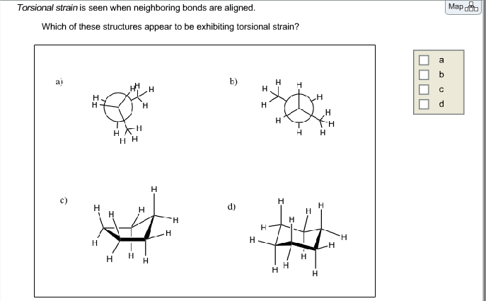 Solved Their Torsional Strains And Steric Chains Are Chegg