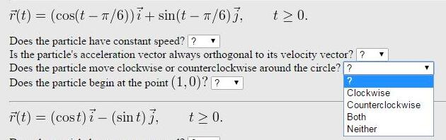 Solved Each of the following equations describes the motion | Chegg.com