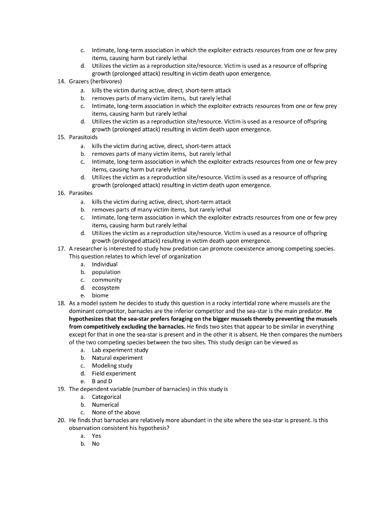 Solved Ecology worksheet #2 Q 1-4. The figure below compares | Chegg.com