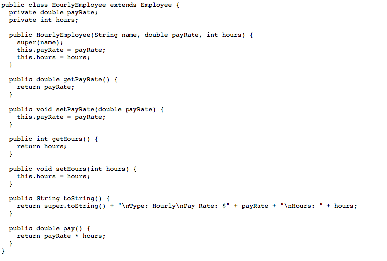 Solved In this lab, we have an abstract class, | Chegg.com