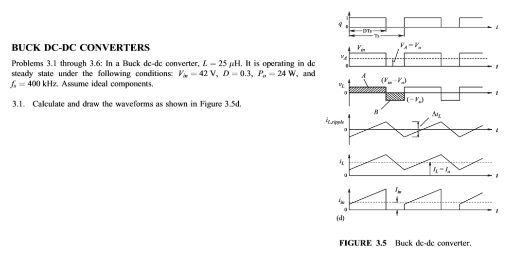 Solved BUCK DCDC CONVERTERS Problems 3.1 through 3.6 In a