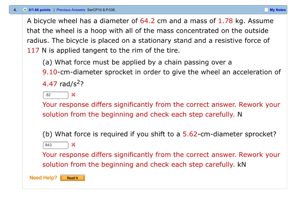 solved-a-bicycle-wheel-has-a-diameter-of-64-2-cm-and-a-mass-chegg