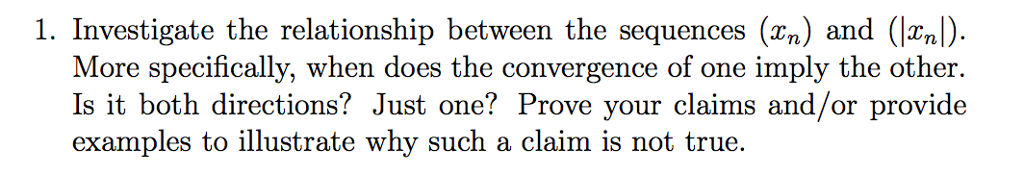 Solved Investigate The Relationship Between The Sequences | Chegg.com