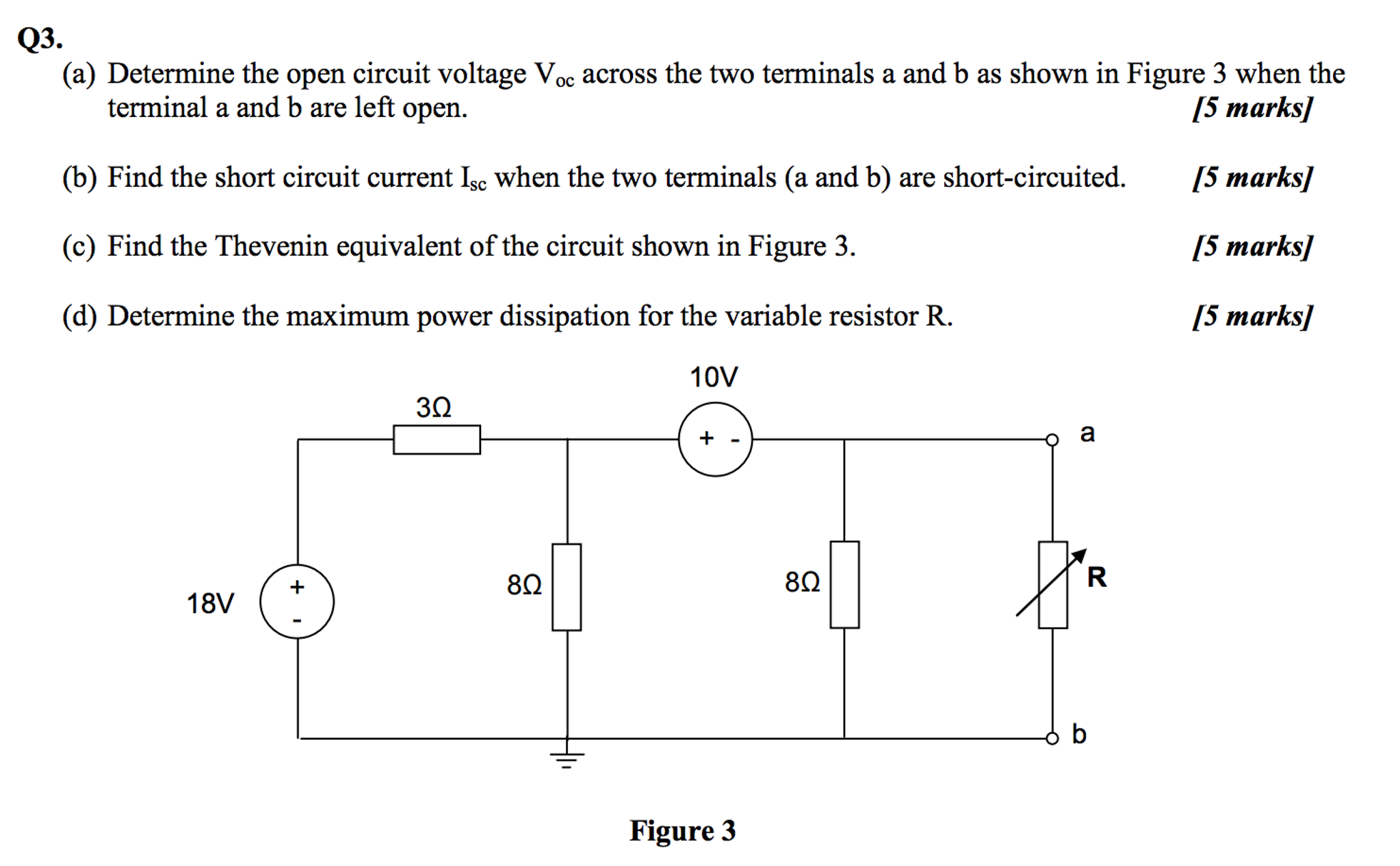 Solved Determine the open circuit voltage V_oc across the